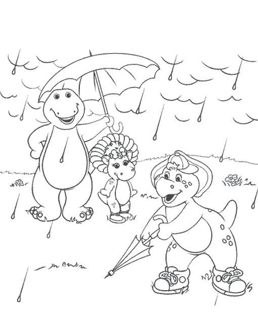 Раскраска: Барни и его друзья (мультфильмы) #41010 - Бесплатные раскраски для печати