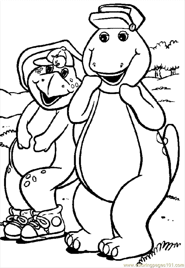 Раскраска: Барни и его друзья (мультфильмы) #41076 - Бесплатные раскраски для печати