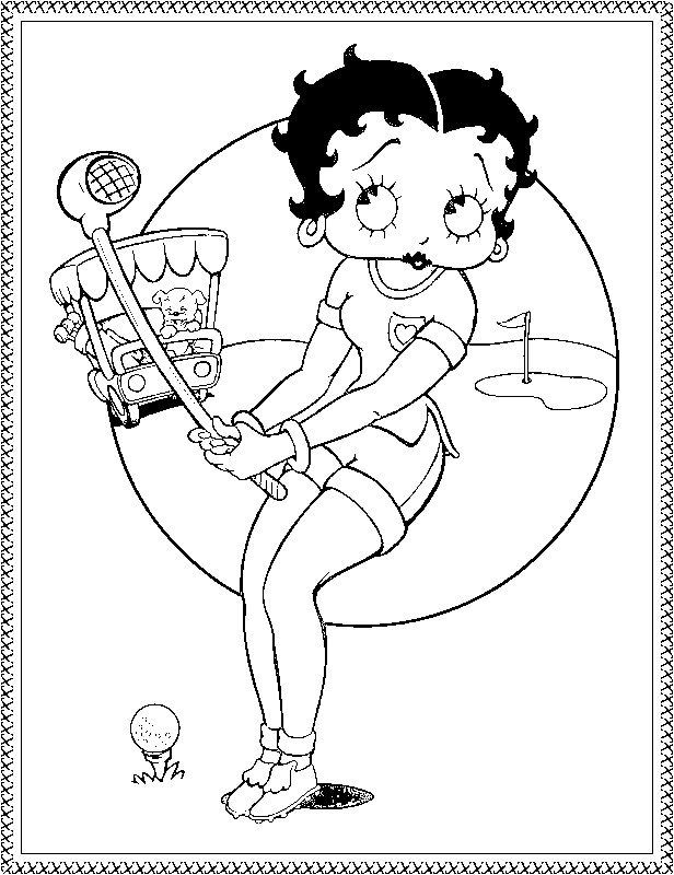 Раскраска: Бетти Буп (мультфильмы) #25938 - Бесплатные раскраски для печати