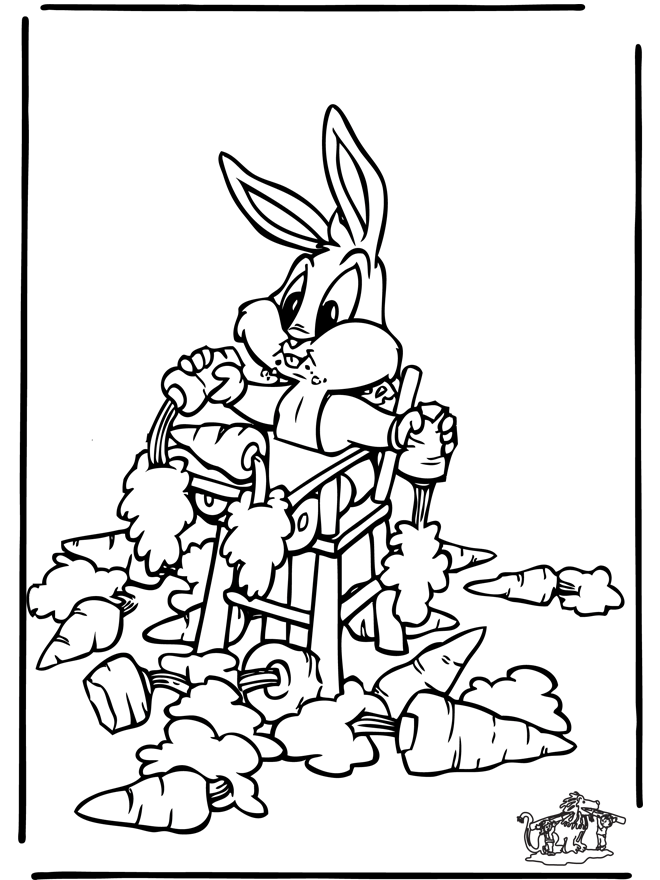 Раскраска: Зайчик жучки (мультфильмы) #26375 - Бесплатные раскраски для печати