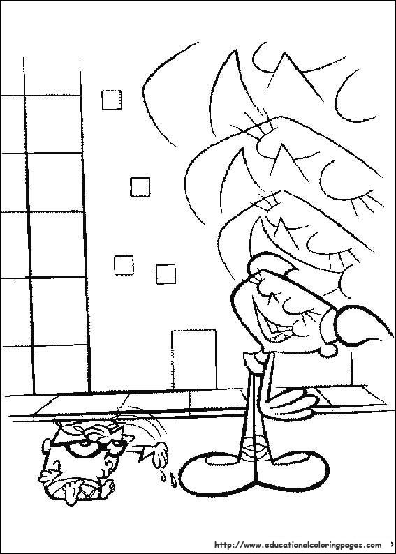 Раскраска: Лаборатория Декстер (мультфильмы) #50693 - Бесплатные раскраски для печати