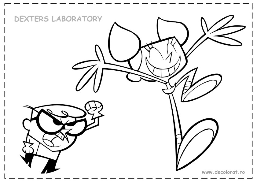 Раскраска: Лаборатория Декстер (мультфильмы) #50718 - Бесплатные раскраски для печати