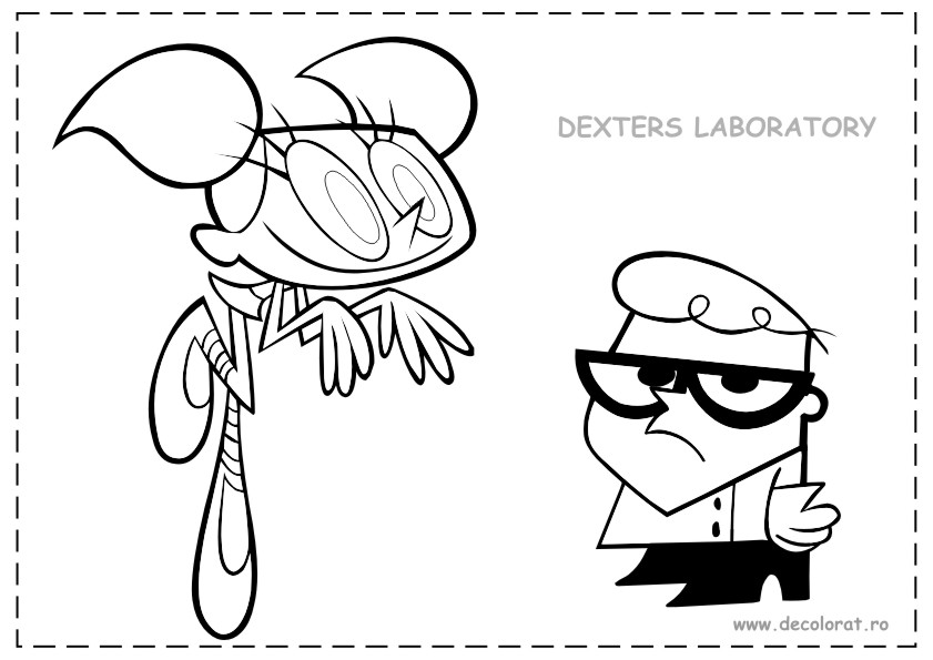 Раскраска: Лаборатория Декстер (мультфильмы) #50749 - Бесплатные раскраски для печати