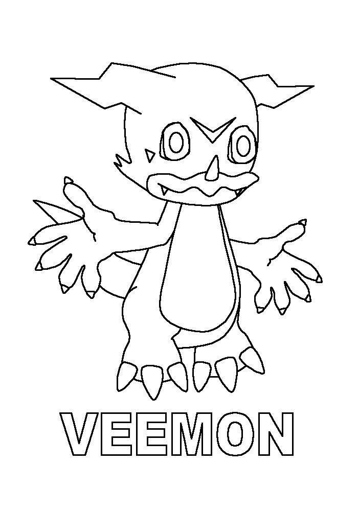 Раскраска: Digimon (мультфильмы) #51490 - Бесплатные раскраски для печати