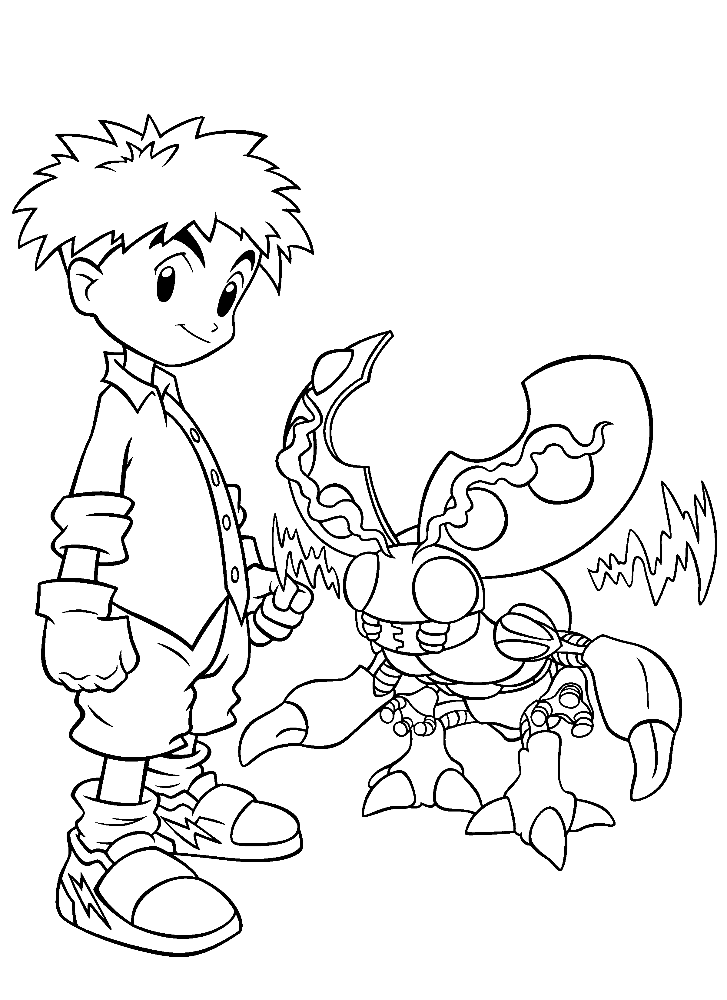 Раскраска: Digimon (мультфильмы) #51567 - Бесплатные раскраски для печати