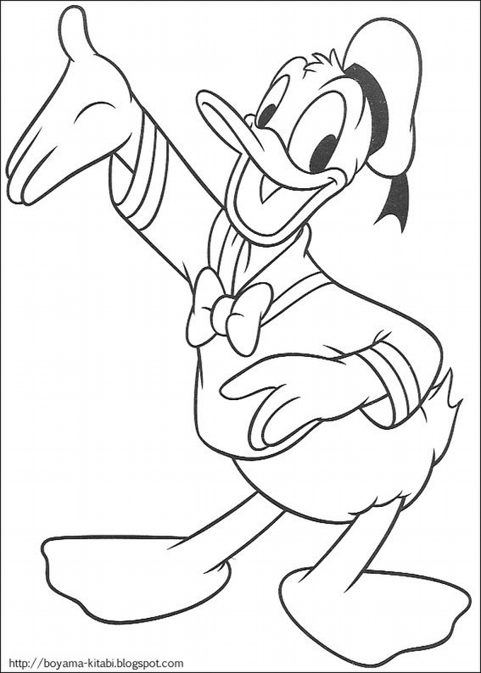 Раскраска: Дональд Дак (мультфильмы) #30117 - Бесплатные раскраски для печати