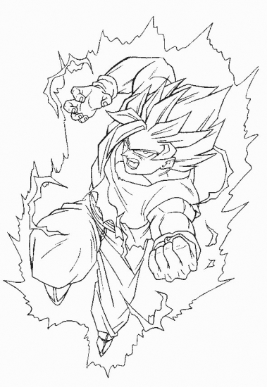 Раскраска: Dragon Ball Z (мультфильмы) #38479 - Бесплатные раскраски для печати