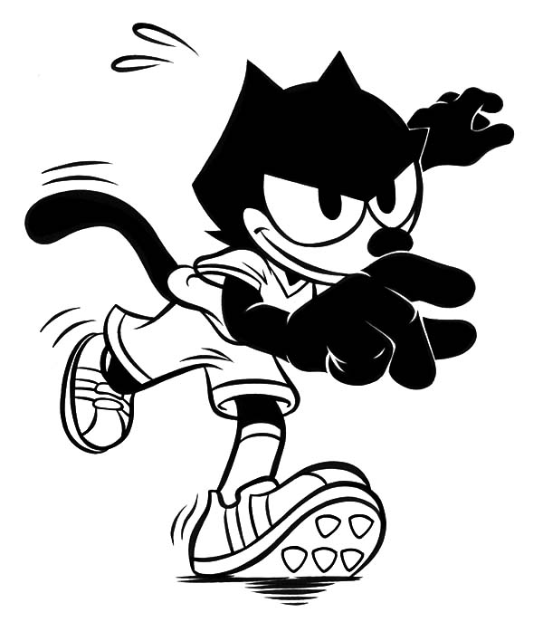 Раскраска: Кот феликс (мультфильмы) #47926 - Бесплатные раскраски для печати