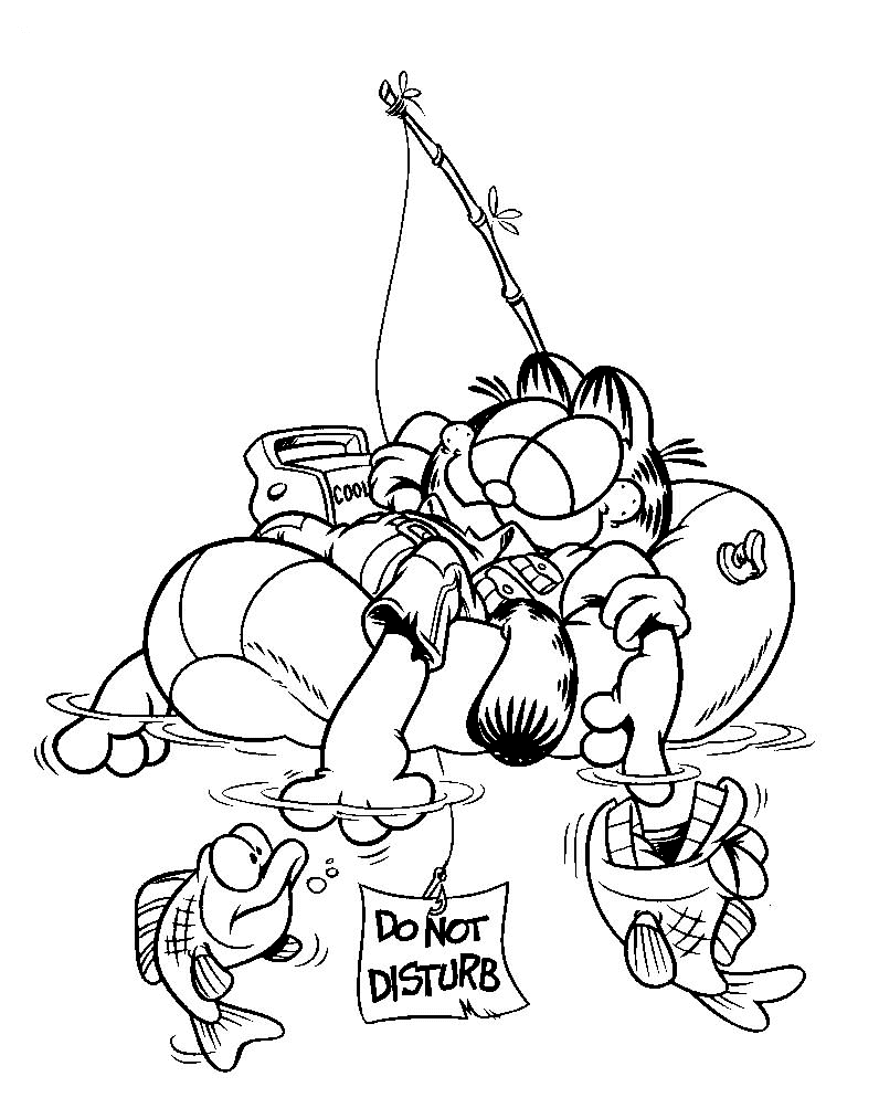 Раскраска: Garfield (мультфильмы) #26122 - Бесплатные раскраски для печати