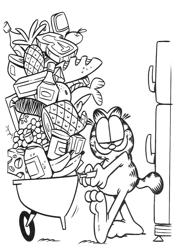 Раскраска: Garfield (мультфильмы) #26167 - Бесплатные раскраски для печати
