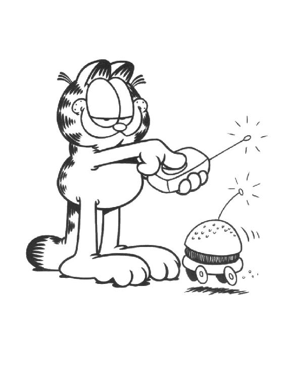 Раскраска: Garfield (мультфильмы) #26224 - Бесплатные раскраски для печати
