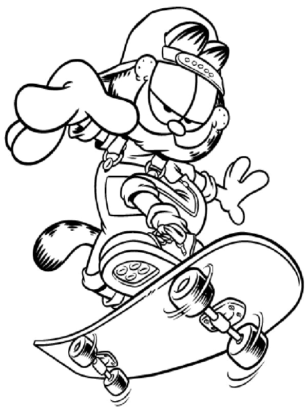 Раскраска: Garfield (мультфильмы) #26299 - Бесплатные раскраски для печати