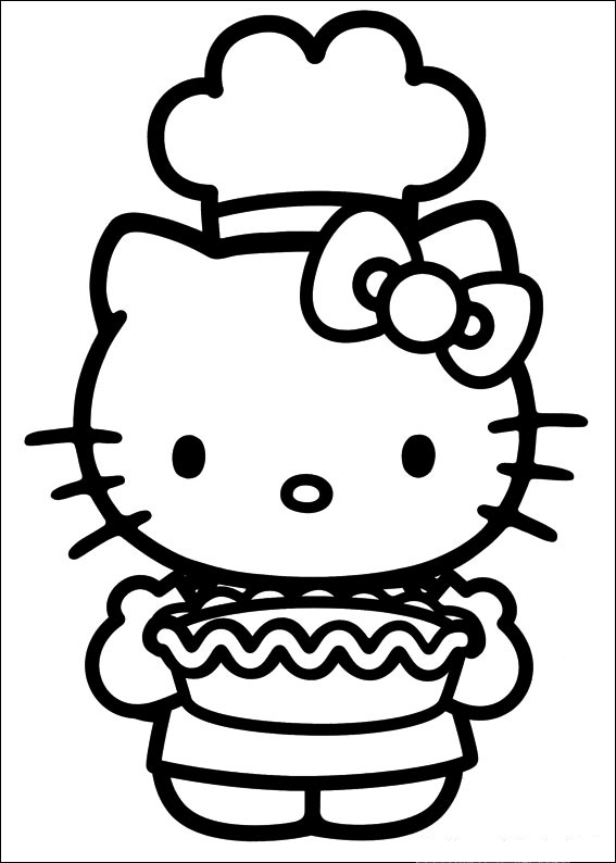 Раскраска: Привет котенок (мультфильмы) #36771 - Бесплатные раскраски для печати