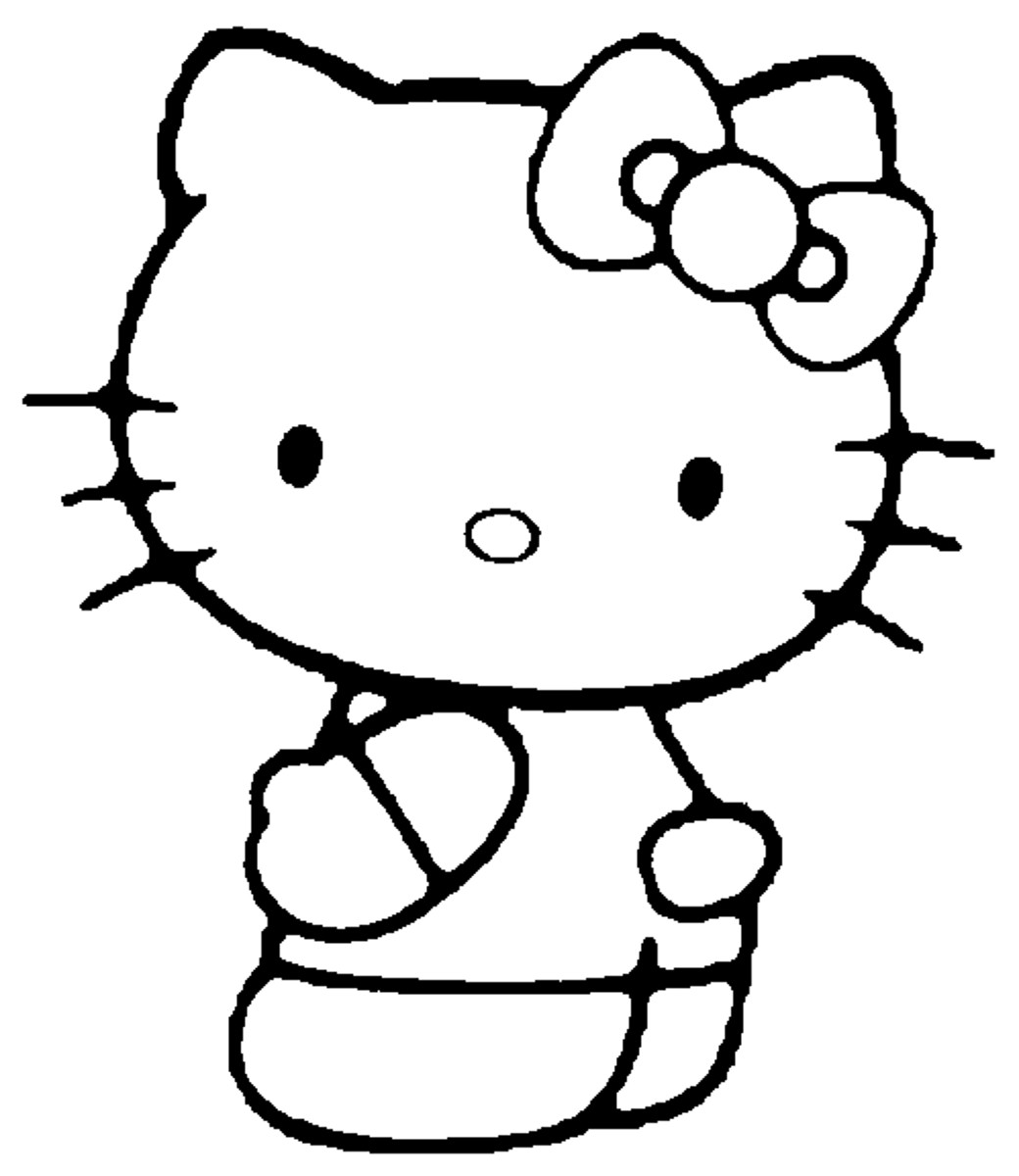 Раскраска: Привет котенок (мультфильмы) #36773 - Бесплатные раскраски для печати
