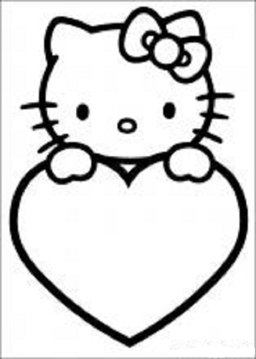 Раскраска: Привет котенок (мультфильмы) #36774 - Бесплатные раскраски для печати