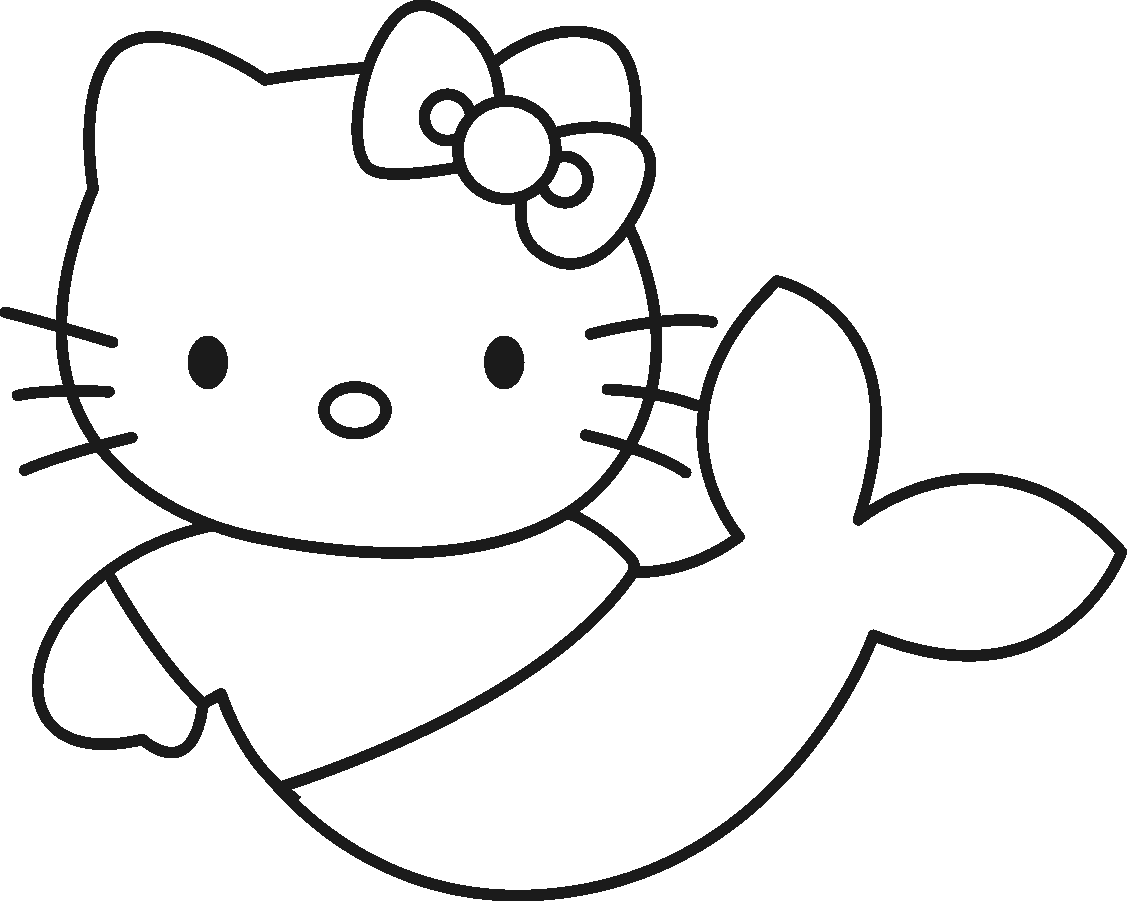 Раскраска: Привет котенок (мультфильмы) #36775 - Бесплатные раскраски для печати