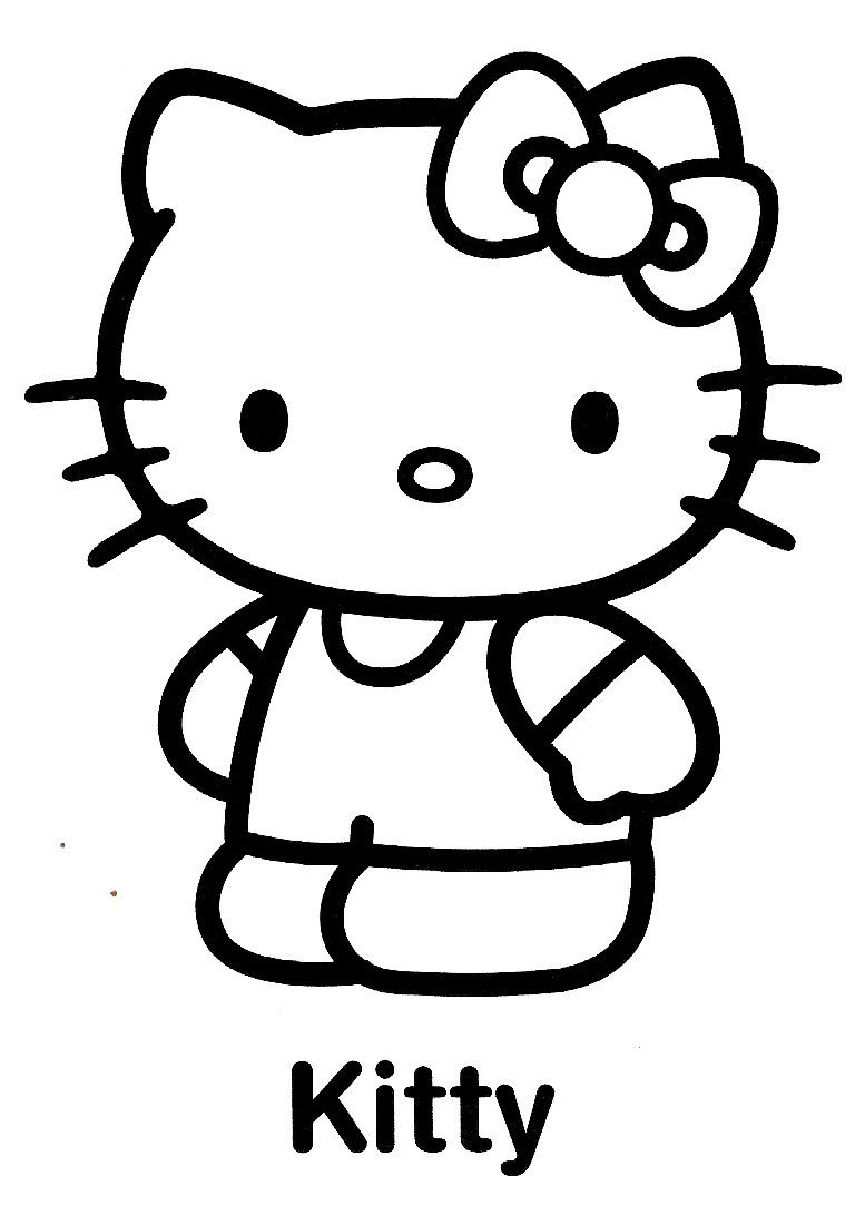 Раскраска: Привет котенок (мультфильмы) #36821 - Бесплатные раскраски для печати