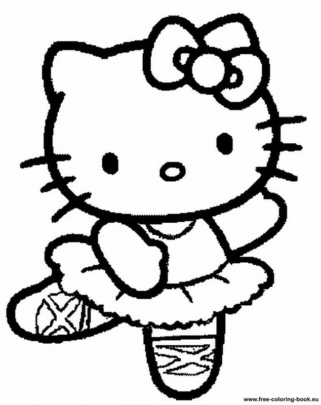 Раскраска: Привет котенок (мультфильмы) #36869 - Бесплатные раскраски для печати