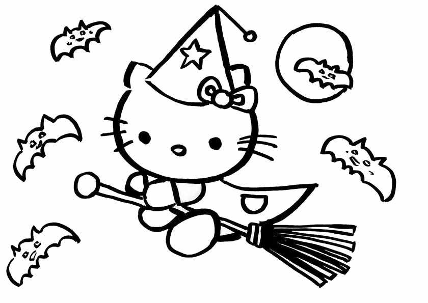 Раскраска: Привет котенок (мультфильмы) #36890 - Бесплатные раскраски для печати