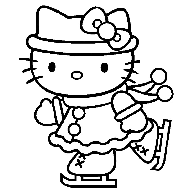Раскраска: Привет котенок (мультфильмы) #36904 - Бесплатные раскраски для печати