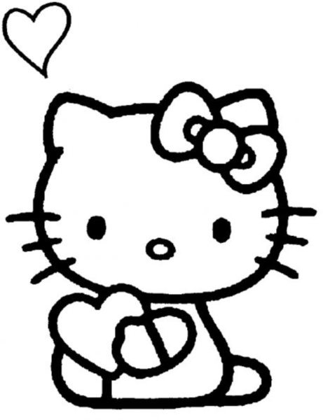 Раскраска: Привет котенок (мультфильмы) #36990 - Бесплатные раскраски для печати