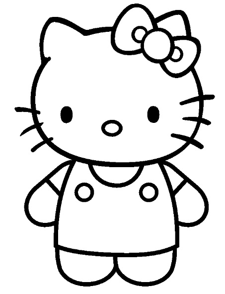 Раскраска: Привет котенок (мультфильмы) #37085 - Бесплатные раскраски для печати