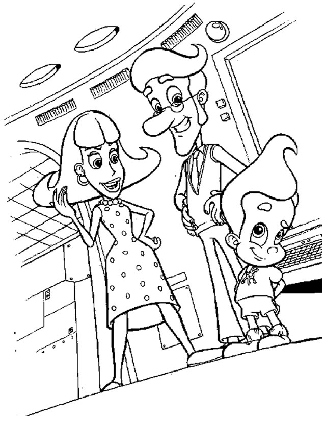 Раскраска: Джимми Нейтрон (мультфильмы) #48891 - Бесплатные раскраски для печати