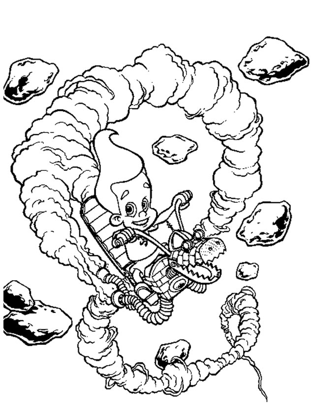 Раскраска: Джимми Нейтрон (мультфильмы) #48894 - Бесплатные раскраски для печати