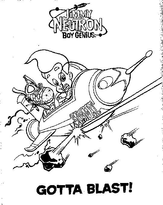 Раскраска: Джимми Нейтрон (мультфильмы) #48900 - Бесплатные раскраски для печати