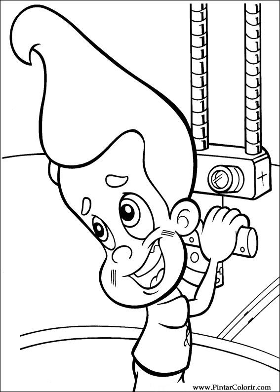 Раскраска: Джимми Нейтрон (мультфильмы) #49038 - Бесплатные раскраски для печати