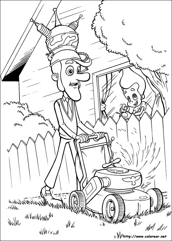 Раскраска: Джимми Нейтрон (мультфильмы) #49041 - Бесплатные раскраски для печати