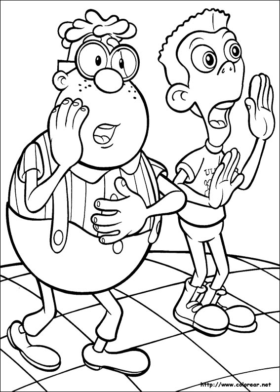 Раскраска: Джимми Нейтрон (мультфильмы) #49048 - Бесплатные раскраски для печати