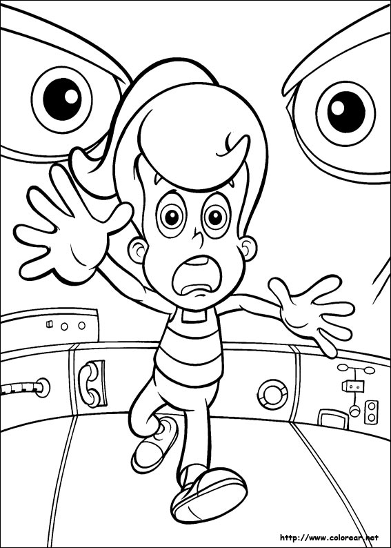 Раскраска: Джимми Нейтрон (мультфильмы) #49049 - Бесплатные раскраски для печати