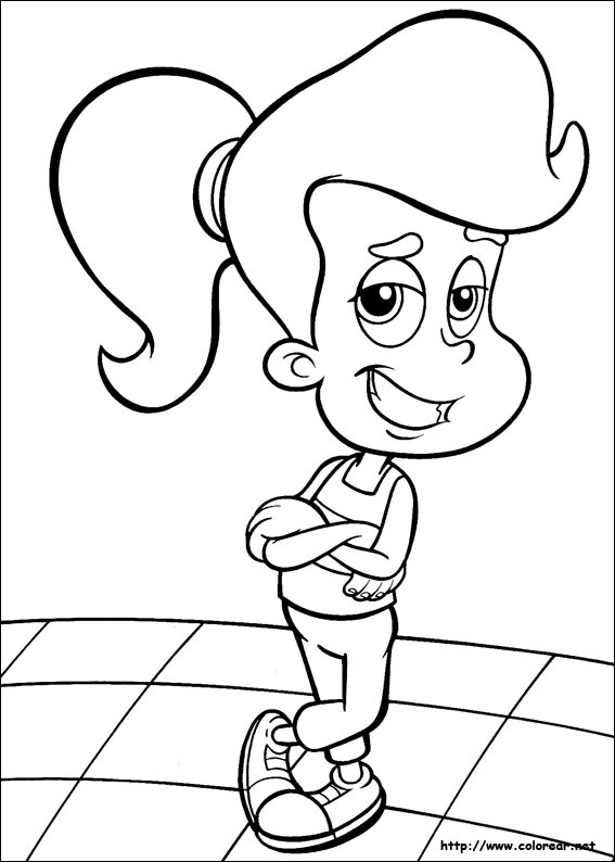 Раскраска: Джимми Нейтрон (мультфильмы) #49053 - Бесплатные раскраски для печати