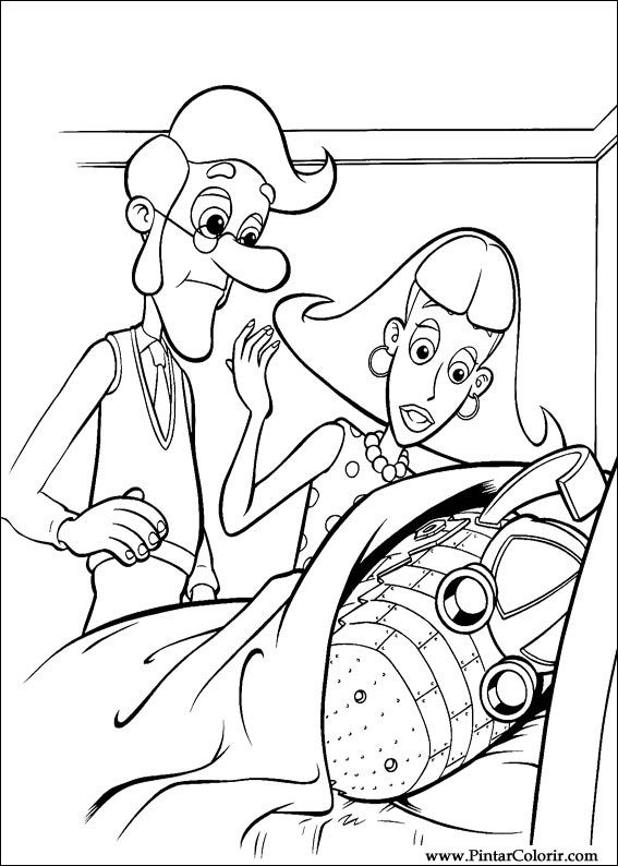 Раскраска: Джимми Нейтрон (мультфильмы) #49054 - Бесплатные раскраски для печати