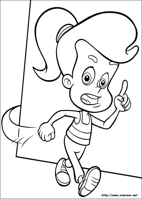 Раскраска: Джимми Нейтрон (мультфильмы) #49058 - Бесплатные раскраски для печати