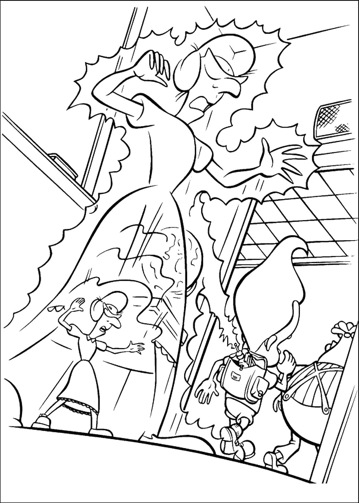 Раскраска: Джимми Нейтрон (мультфильмы) #49068 - Бесплатные раскраски для печати