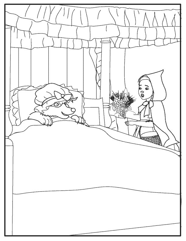 Раскраска: Красная Шапочка (мультфильмы) #49318 - Бесплатные раскраски для печати