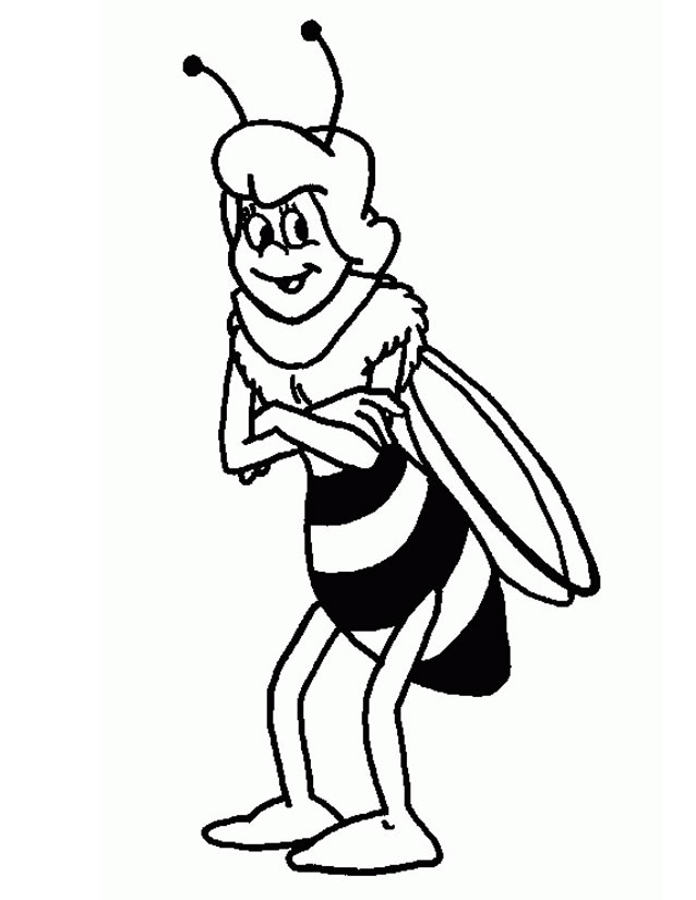 Раскраска: Майя пчела (мультфильмы) #28218 - Бесплатные раскраски для печати