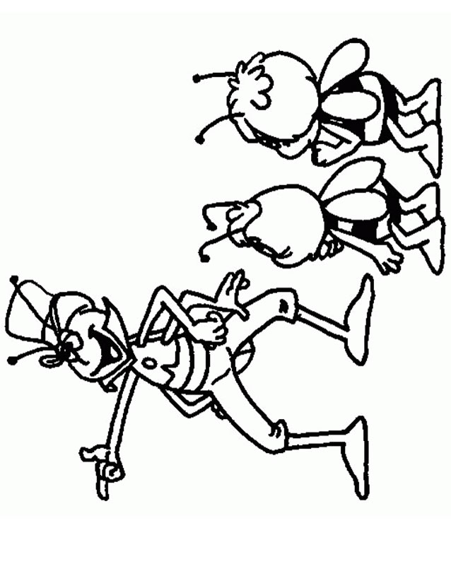 Раскраска: Майя пчела (мультфильмы) #28240 - Бесплатные раскраски для печати