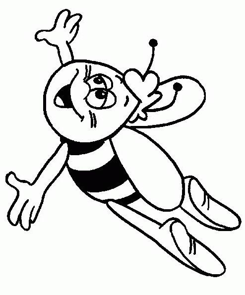 Раскраска: Майя пчела (мультфильмы) #28250 - Бесплатные раскраски для печати