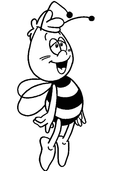 Раскраска: Майя пчела (мультфильмы) #28324 - Бесплатные раскраски для печати