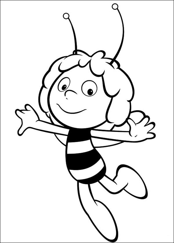 Раскраска: Майя пчела (мультфильмы) #28350 - Бесплатные раскраски для печати