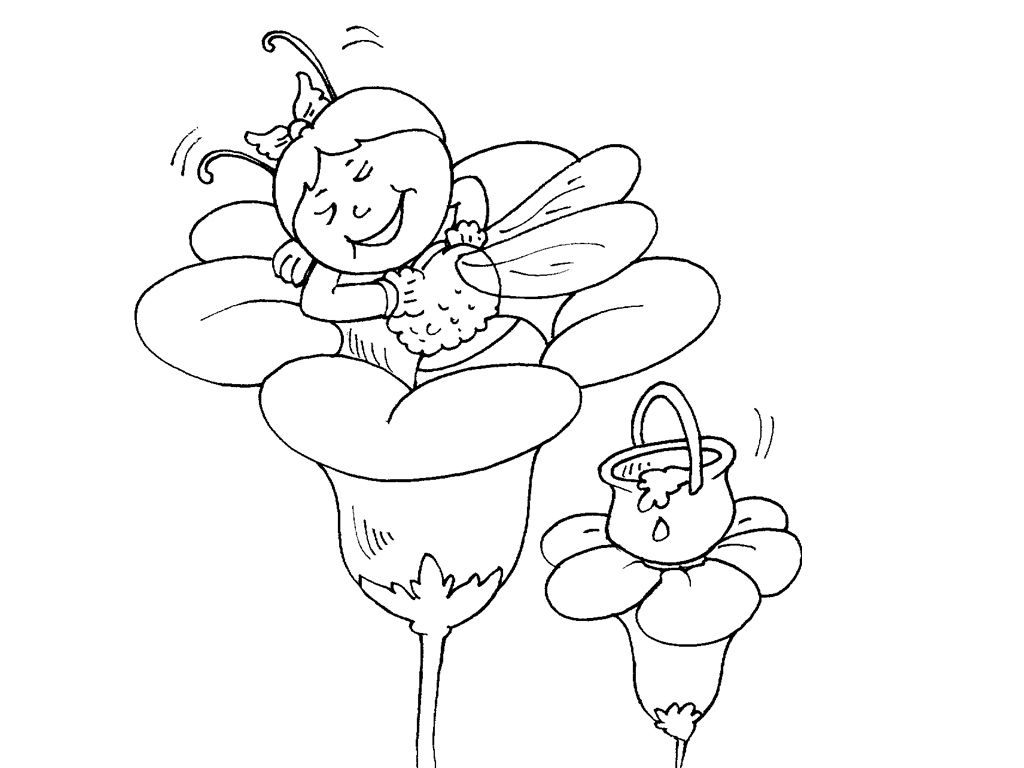 Раскраска: Майя пчела (мультфильмы) #28359 - Бесплатные раскраски для печати