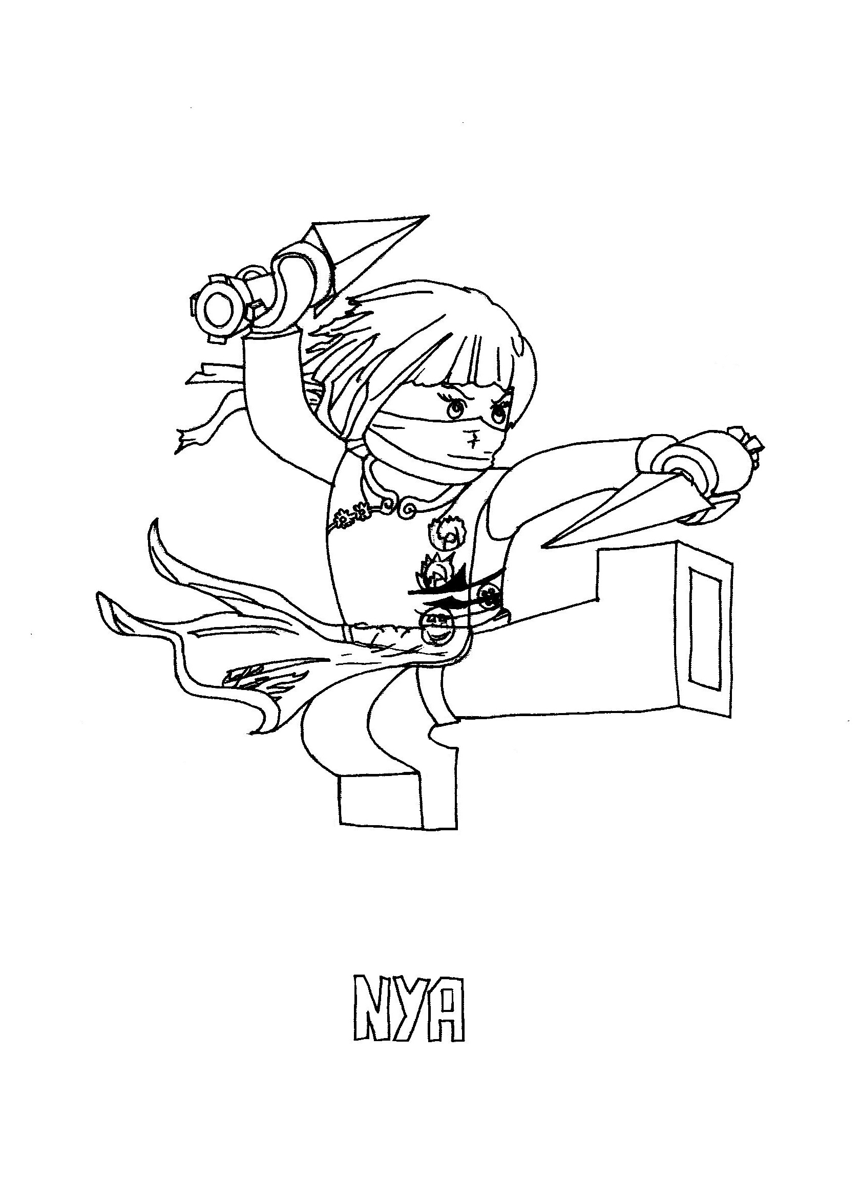 Раскраска: Ninjago (мультфильмы) #23984 - Бесплатные раскраски для печати