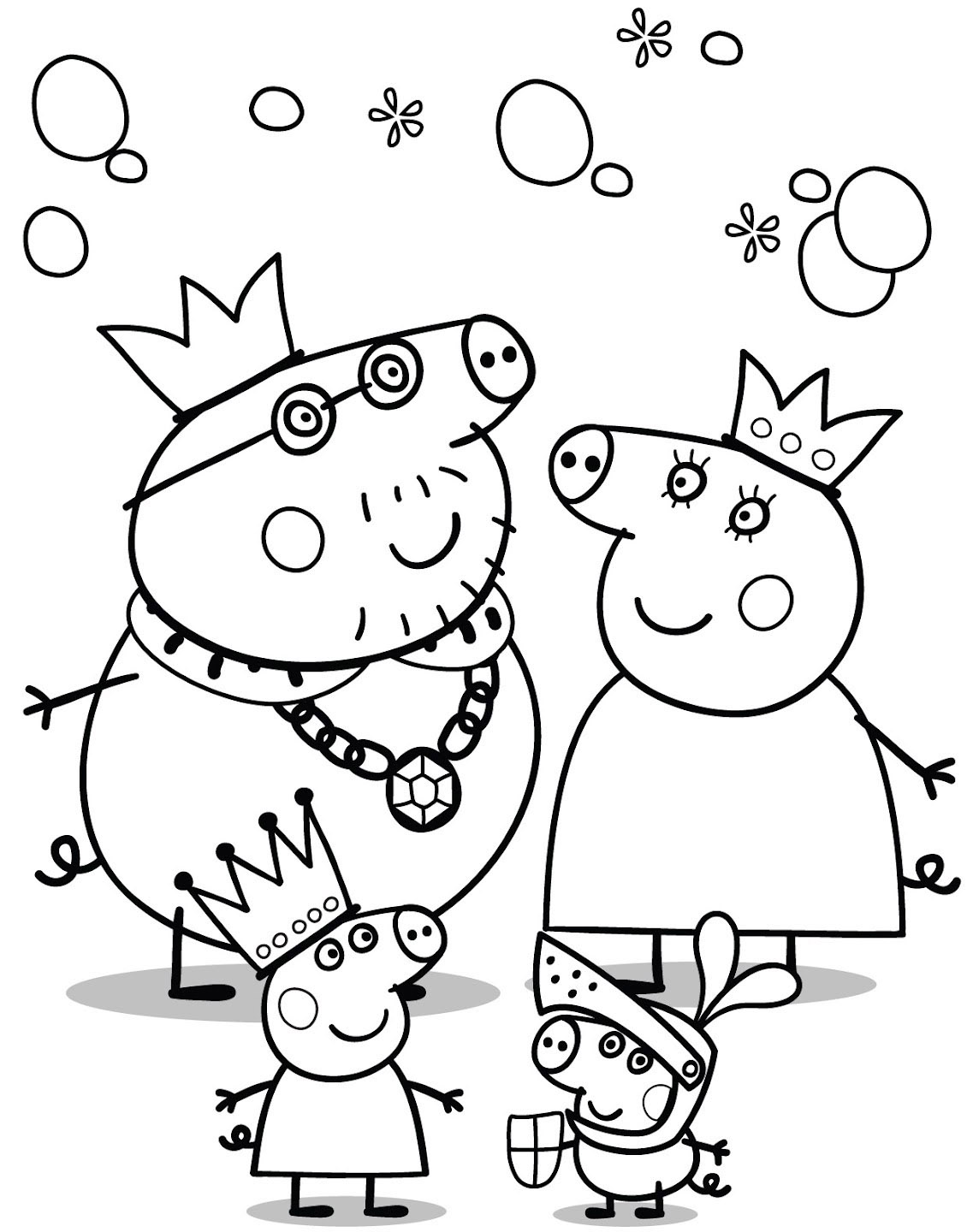 Раскраска: Свинка Пеппа (мультфильмы) #43909 - Бесплатные раскраски для печати