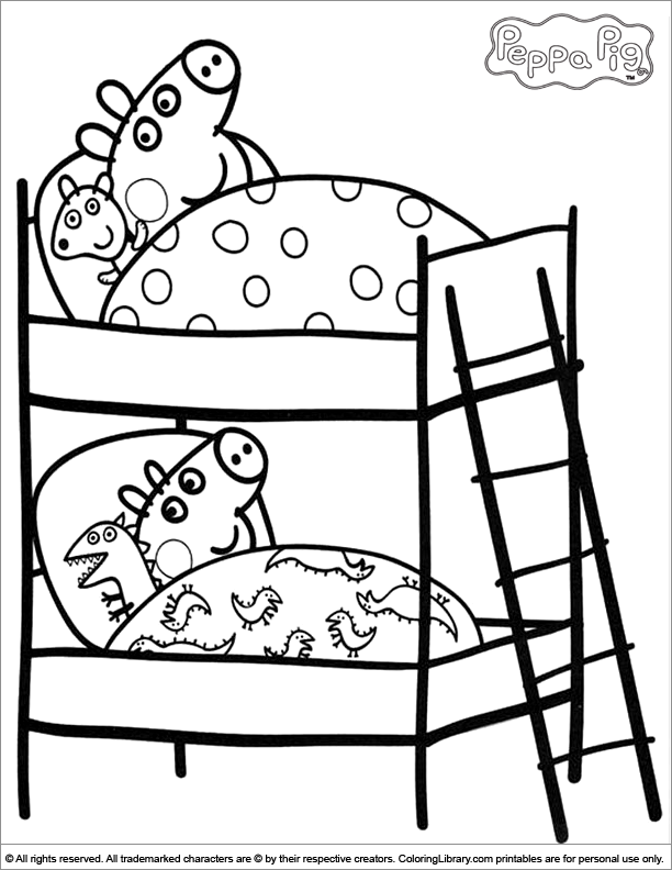 Раскраска: Свинка Пеппа (мультфильмы) #43933 - Бесплатные раскраски для печати