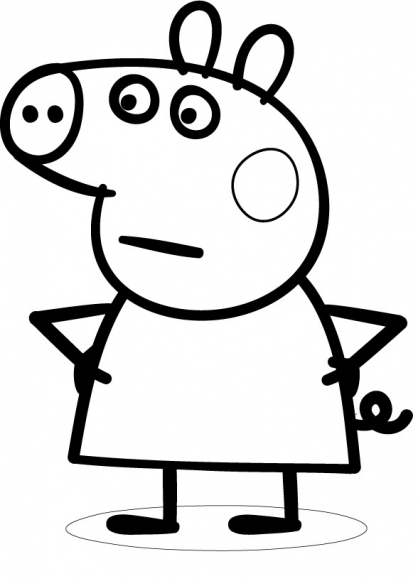 Раскраска: Свинка Пеппа (мультфильмы) #43937 - Бесплатные раскраски для печати