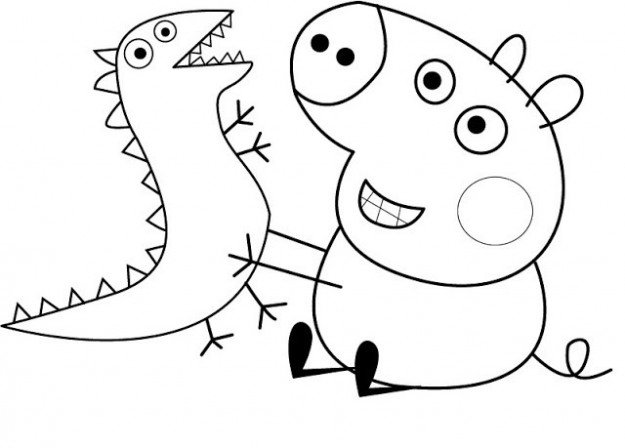 Раскраска: Свинка Пеппа (мультфильмы) #43944 - Бесплатные раскраски для печати