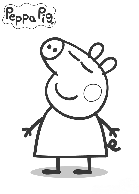 Раскраска: Свинка Пеппа (мультфильмы) #43946 - Бесплатные раскраски для печати